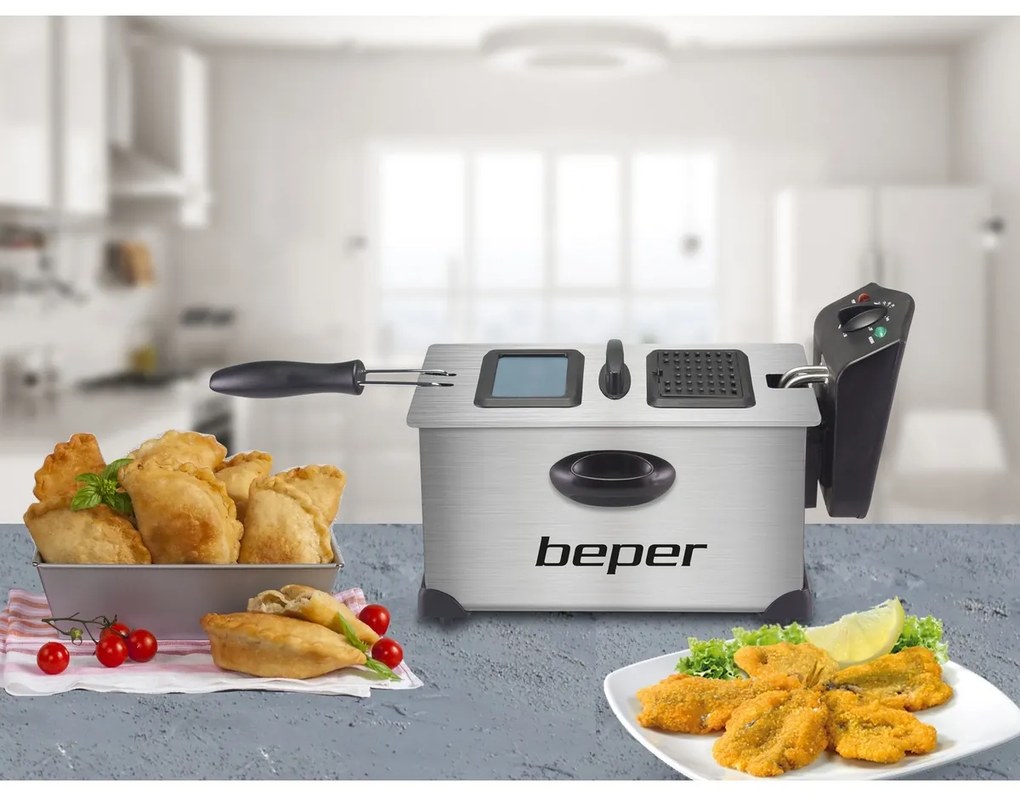 Beper BC353 friteuză din oțel inoxidabil 3,5 l