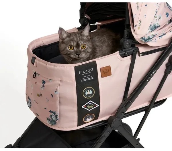 Cărucior pentru câini și pisici Fikago FTG Artic Flower