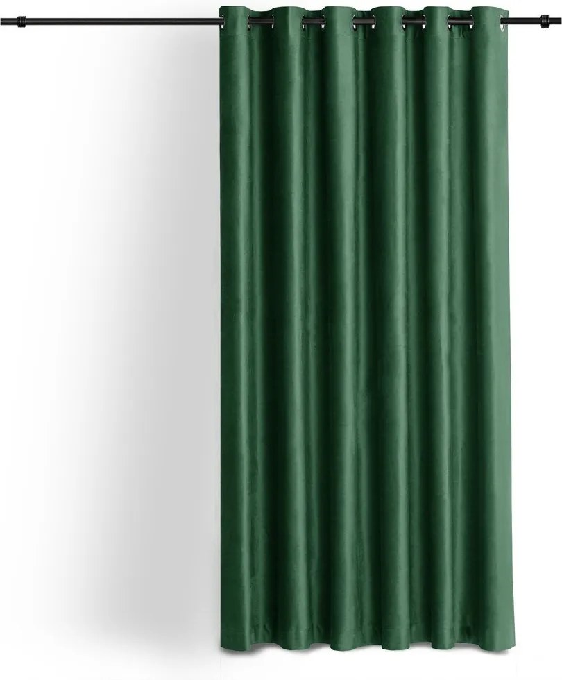 Draperie verde dimout (semi-opacă) din catifea 200x300 cm Velto – Filumi