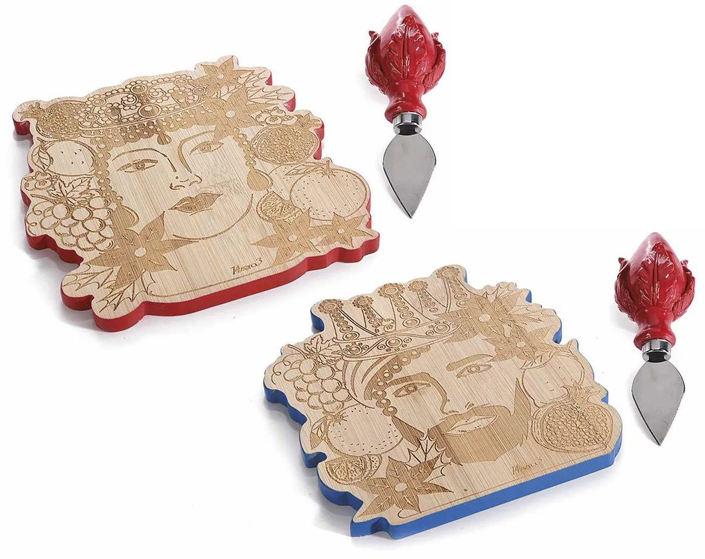 Set craciun 2 platouri aperitive mediteraneo 23x19.5x4.5 cm