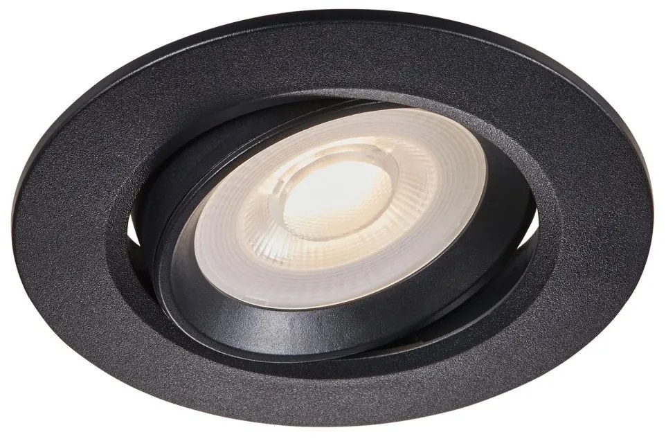 Spot LED dimabil incastrabil Roar negru