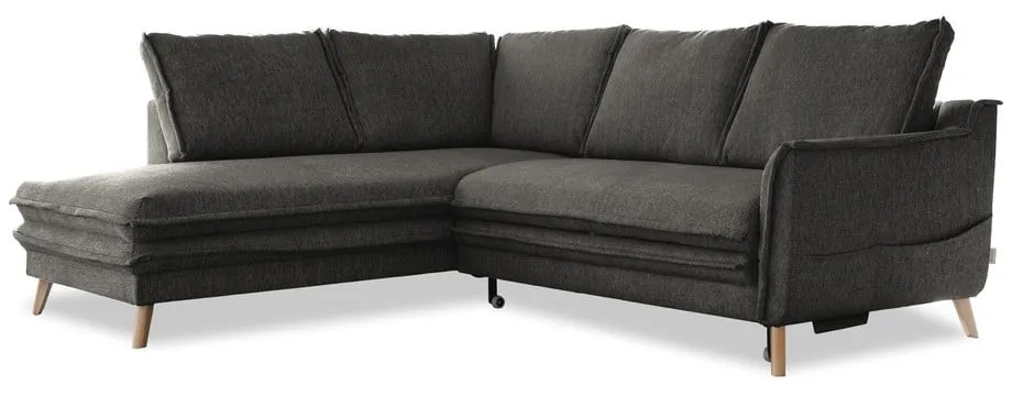 Colțar gri închis extensibil (cu colț pe partea stângă ) Charming Charlie – Miuform