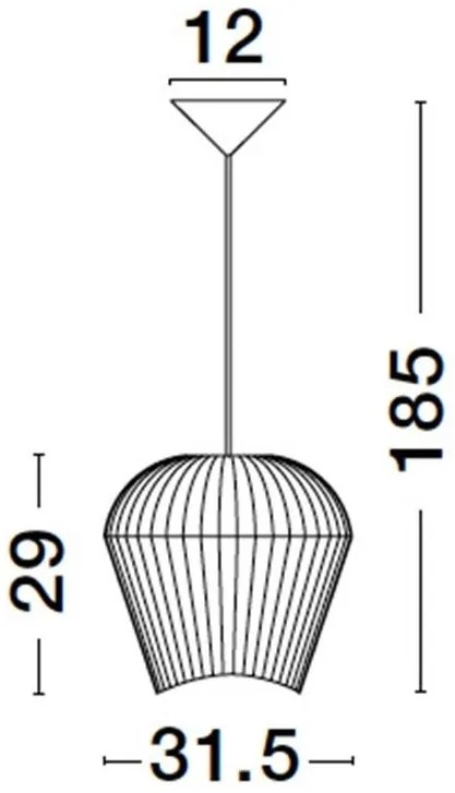 Lustra / Pendul modern design decorativ BREDO D-31,5cm