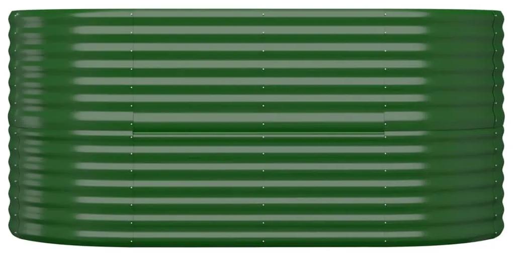 Jardiniera gradina verde 152x80x68 cm otel vopsit electrostatic 1, Verde, 152 x 80 x 68 cm