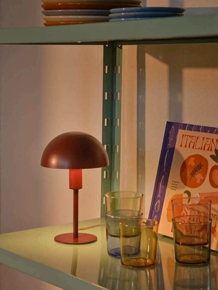 Veioza, lampa de masa design minimalist scandinav Ellen Mini Bordeaux