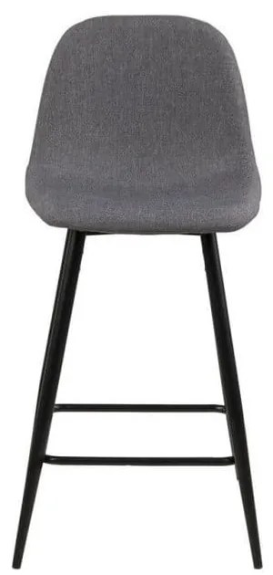 Scaune de bar gri-deschis 2 buc. tapițate (înălțime șezut 65 cm) Wilma – Actona