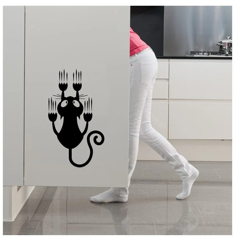 Autocolant Ambiance Sliding Cat