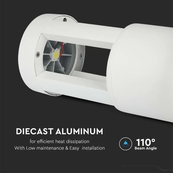 Lampă LED de exterior LED/10W/230V 25cm 4000K IP65 albă