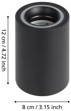 Spot LED RGBW dimabil Eglo 901168 CAROSSO-Z LED/4,9W/230V negru