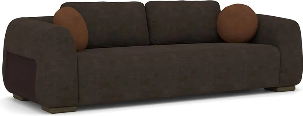 Canapea lemn masiv Maura, 260 × 73 × 105 cm