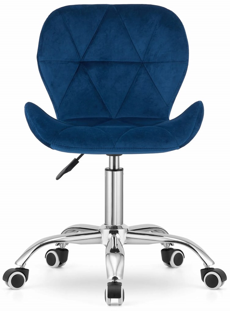 Scaun de birou AVOLA VELVET albastru