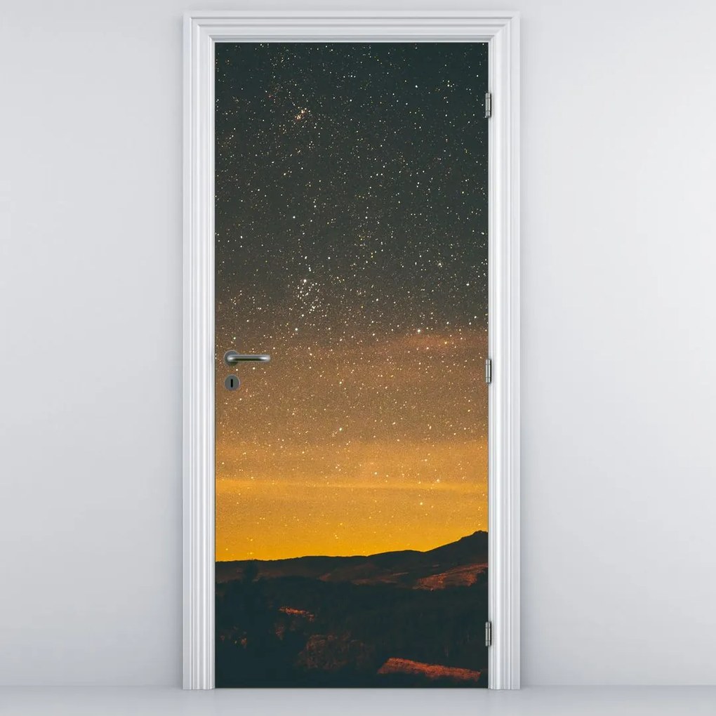 Fototapet pentru ușă - Cerul cu stele (95x205cm)
