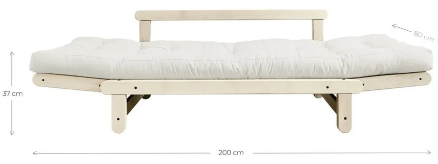 Canapea variabilă KARUP Design Beat Natural, albastru petrol
