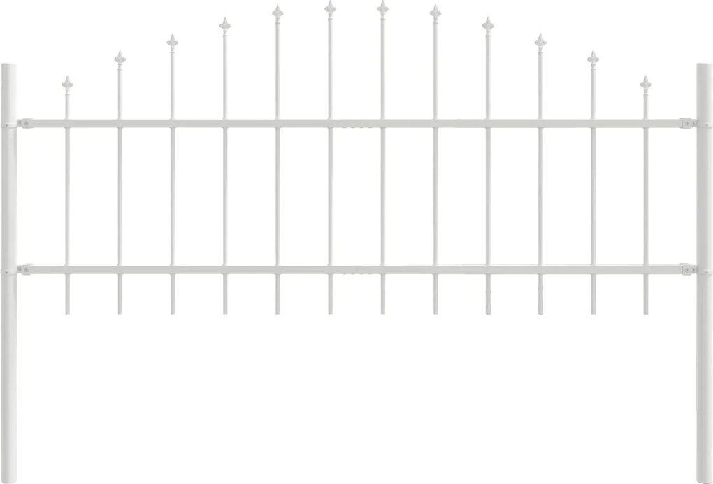 vidaXL Gard de Grădină 6 pcs Alb 170 x 140 cm