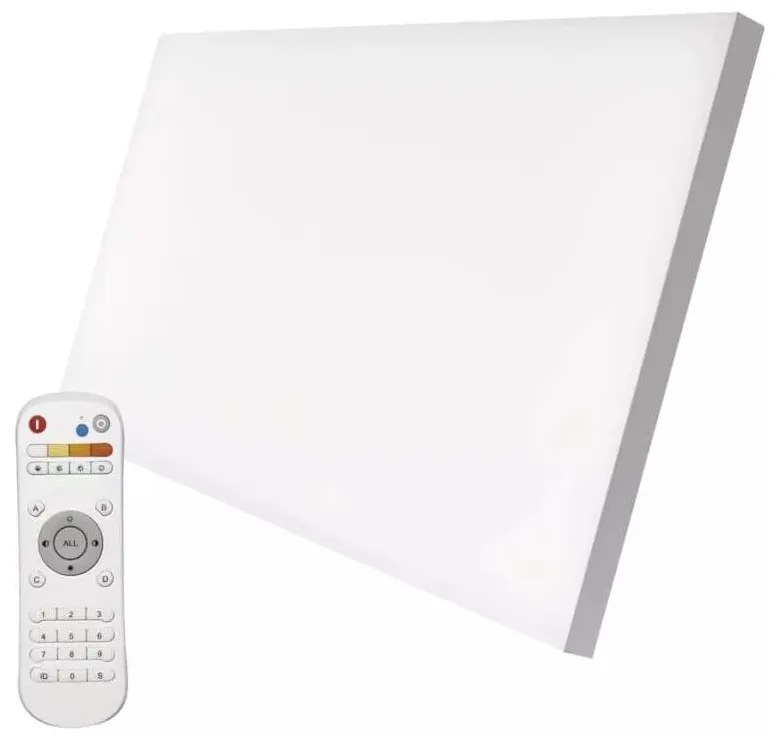 Plafonieră albă LED cu control prin telecomandă 59.5x29.5 cm Irvi – EMOS