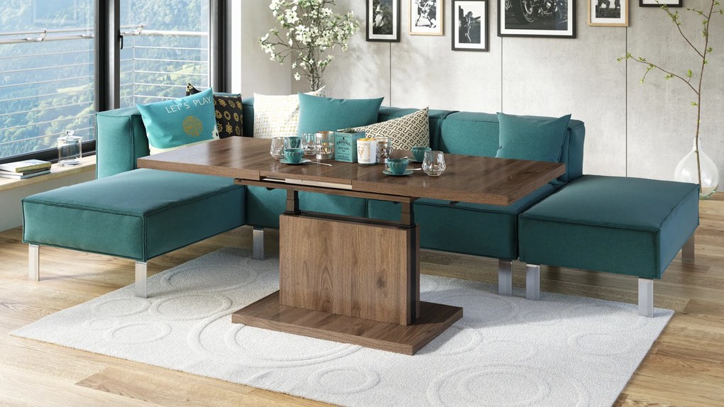 Mazzoni ASTON Nuc Elegant - MĂSUȚĂ EXTENSIBILĂ MODERNĂ MĂSUȚĂ DE CAFEA
