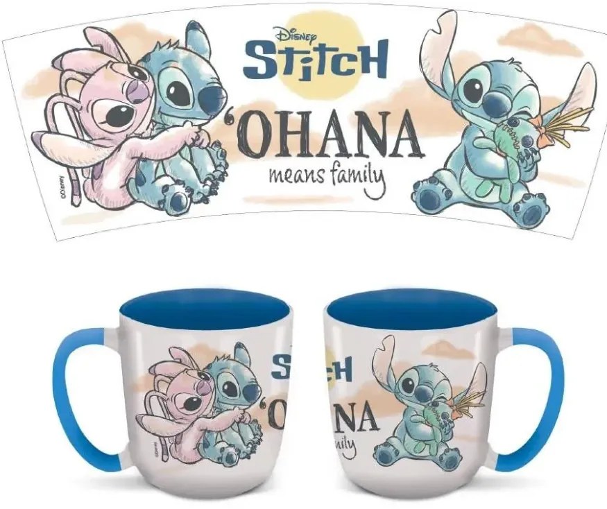 Disney Lilo și Stitch Ohana Elite cană din porțelan 400 ml (14 oz) în Cutie Cadou