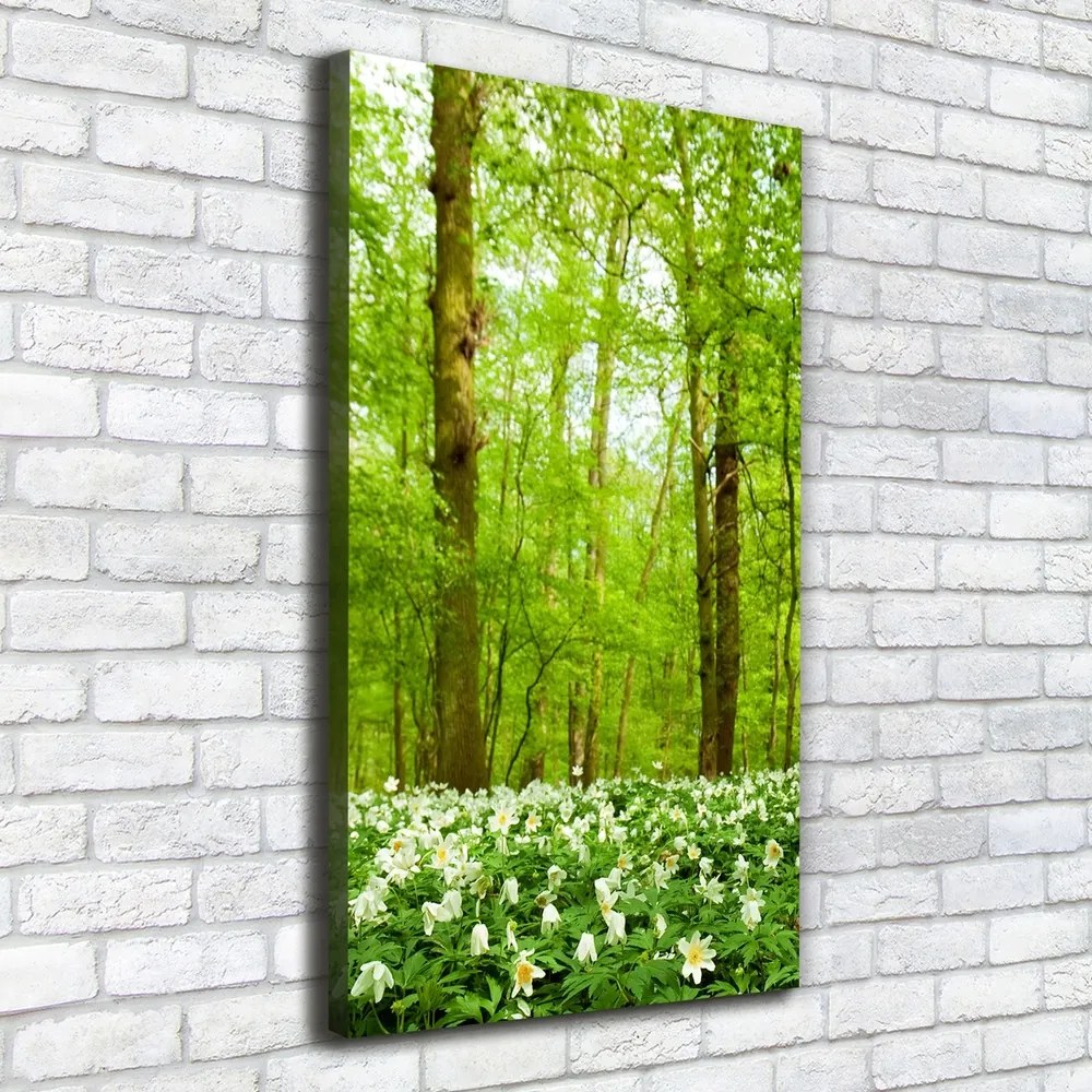 Tablou canvas Flori în pădure