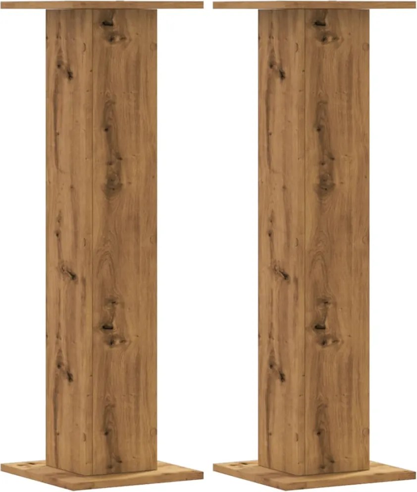 vidaXL Suporturi de plante, 2 buc., stejar artizanal, 30x30x95cm, lemn