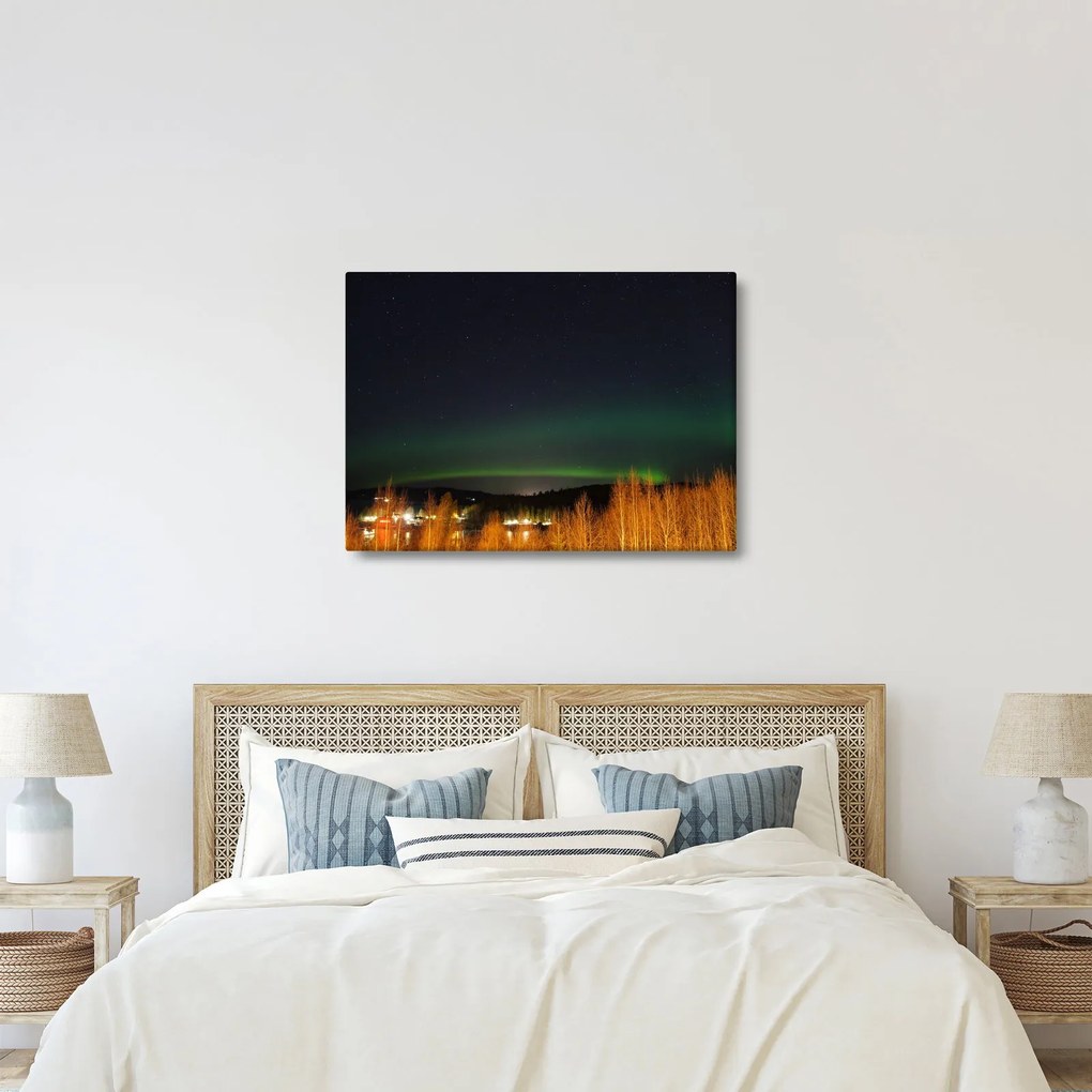 Tablou cu aurora borealis (70x50 cm)