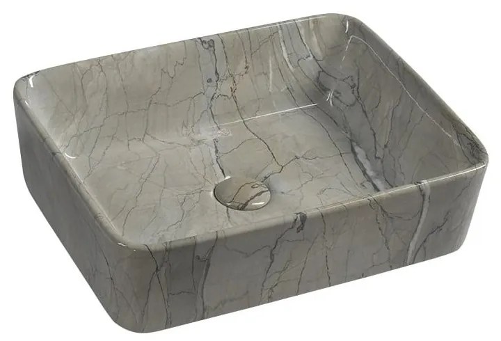 Chiuvetă gri din ceramică 47,5x37,5 cm Dalma – Sapho