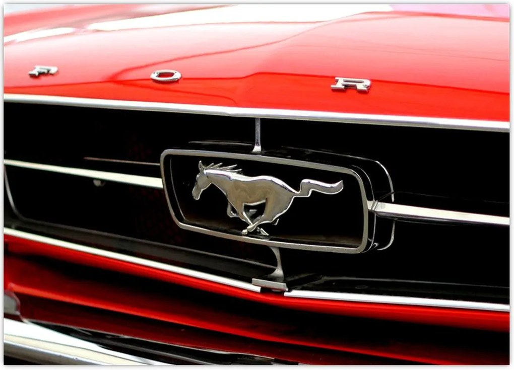 Tablou - Mașina roșie (70x50 cm)