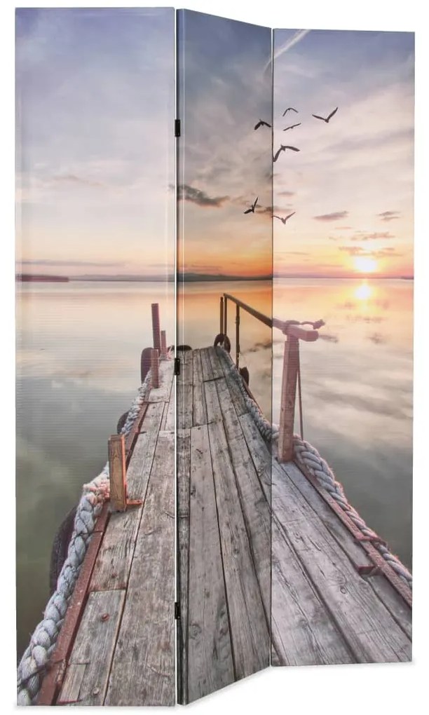 245881 vidaXL Paravan de cameră pliabil, 120 x 170 cm, imprimeu lac