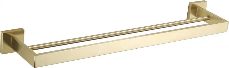 Mexen Vox suport dublu pentru prosoape, auriu - 707025-55