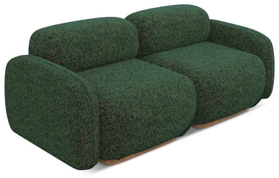 Canapea modulară verde-închis 190 cm Ailani – Makamii