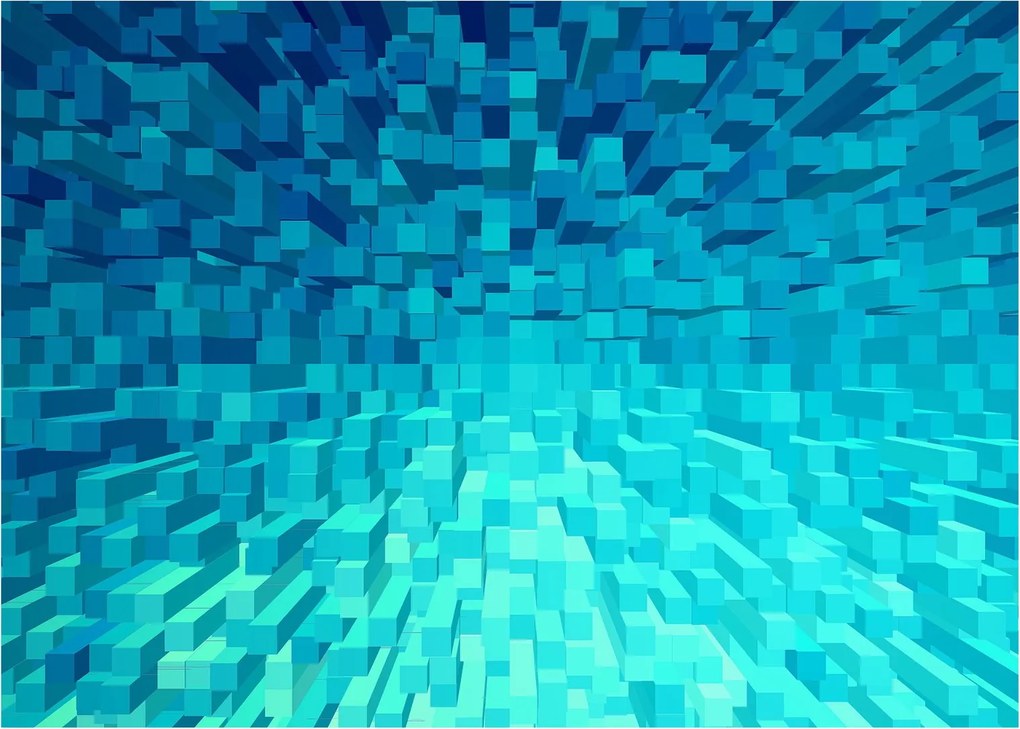 Tabloul - cuburi abstracte (70x50 cm)