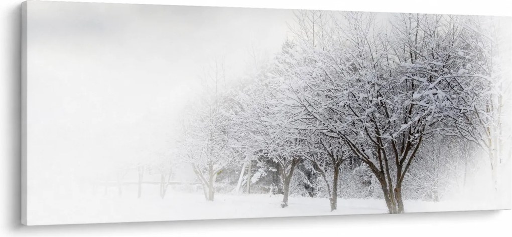 Tablou - Aleea de iarnă (120x50 cm)