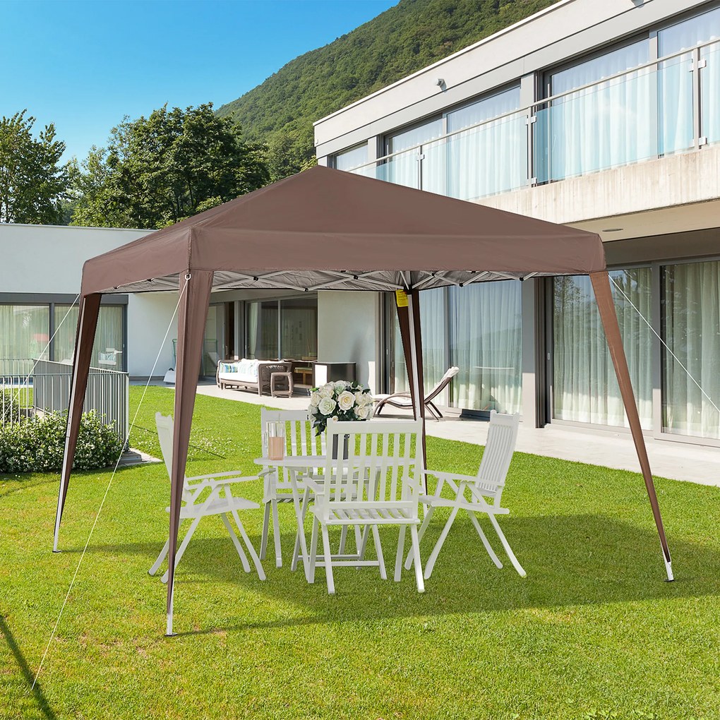 Outsunny Foisor Pliabil 2.4x2.4m, Foisor de Gradina Structura | Aosom Romania