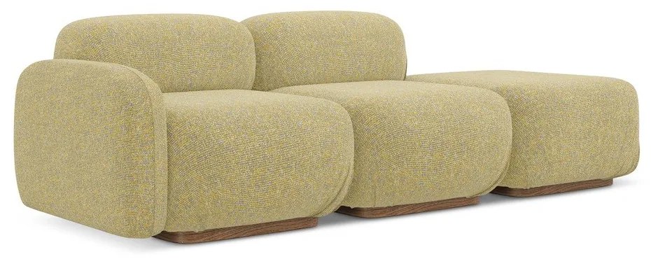 Șezlong modular galben (cu colț pe partea stângă) Ailani – Makamii