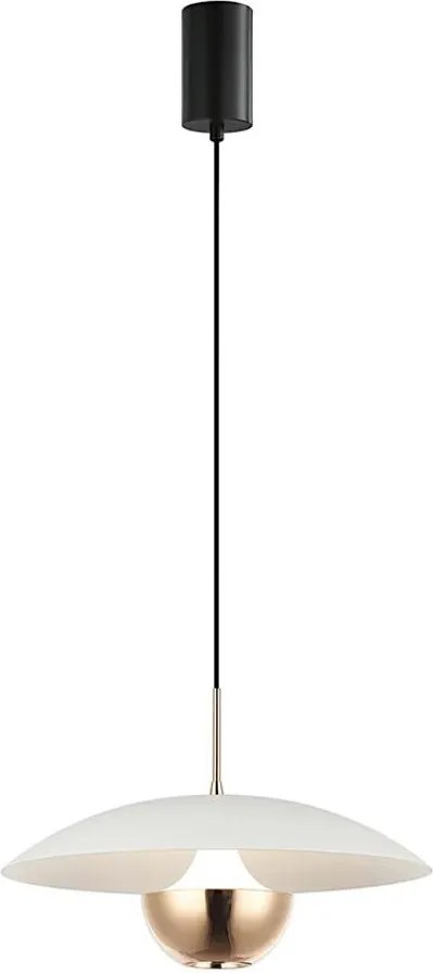 Candelabru LED suspendat pe cablu VALIA LED/9W/230V alb/auriu