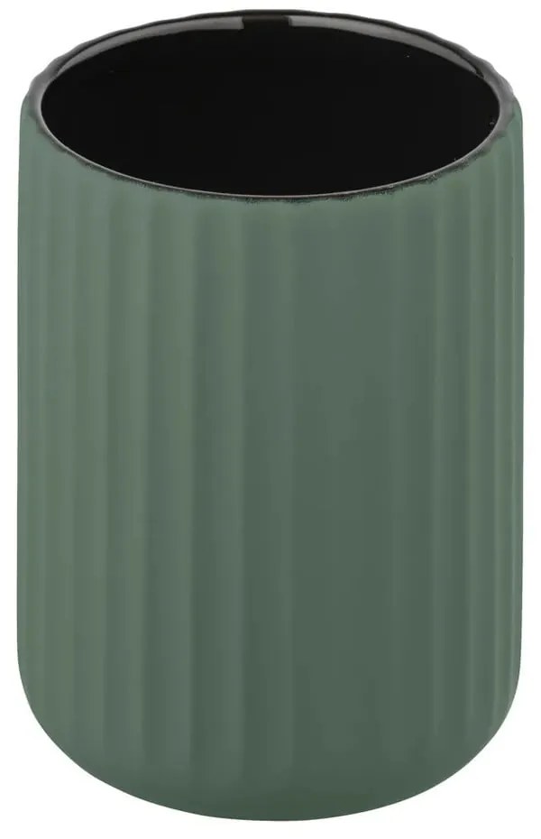 Set de accesorii de baie verde din ceramică Belluno – Wenko