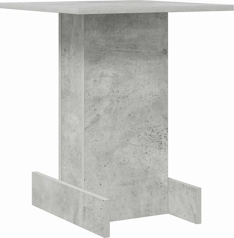 vidaXL Masă laterală Gri din beton 44,5 x 45 x 55 cm Lemn compozit