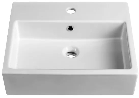 Isvea - Lavoar semi-încăstrat PURITY 50x42 cm ceramică/alb