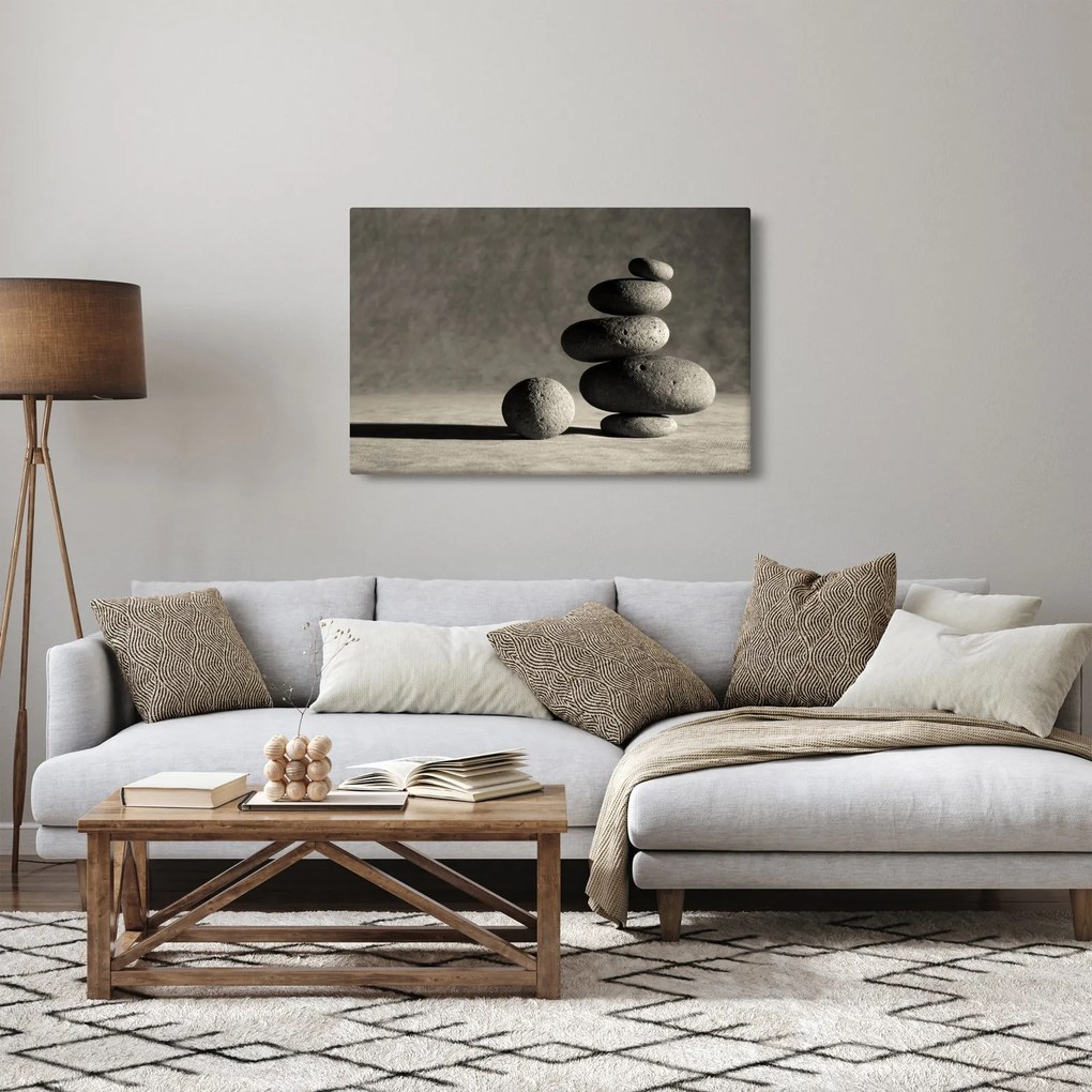 Tablou - Pietre gri (90x60 cm)