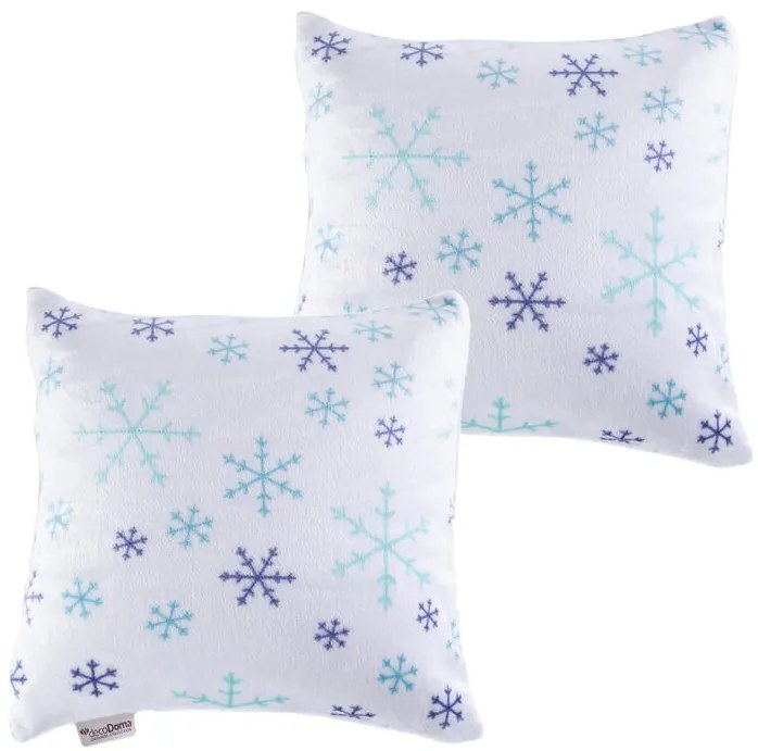Set de 2 feţe pernuţe din micropluş FULGI 40 x 40 cm