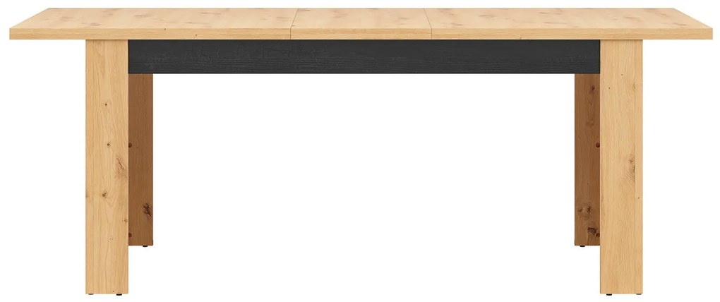 Masă de sufragerie Ostia STO/7/16 (Stejar artisan + Stejar negru) (pentru 6 sau 8 persoane). Promo -21%. 1025966