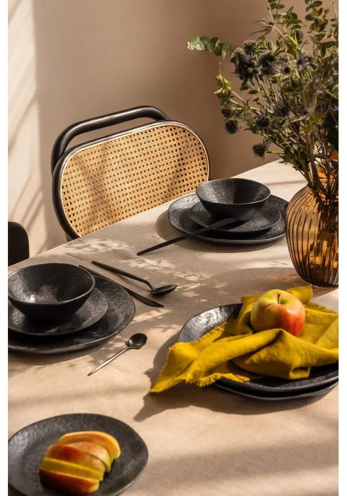 Serviciu de masă 18 buc. din gresie Dark Moon – Bonami Selection