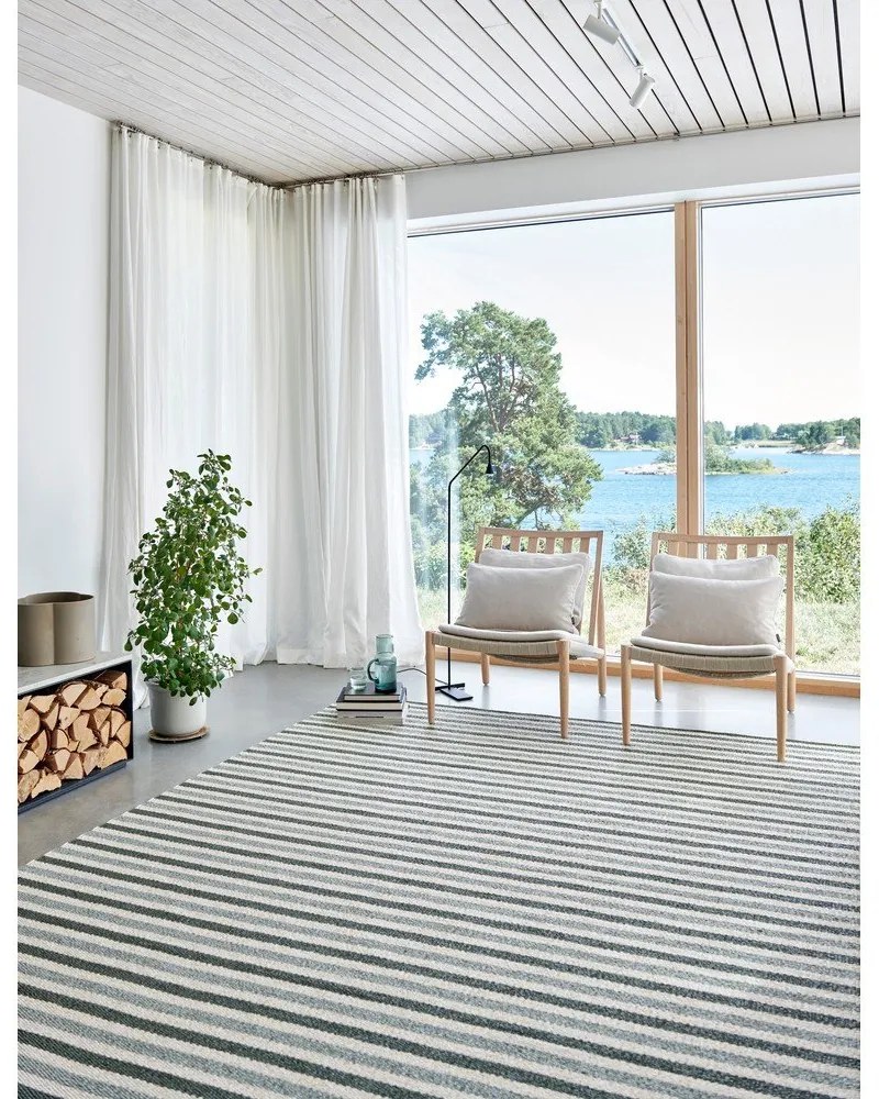 Covor pentru exterior și interior verde/crem 70x120 cm Teo Sage – Pappelina