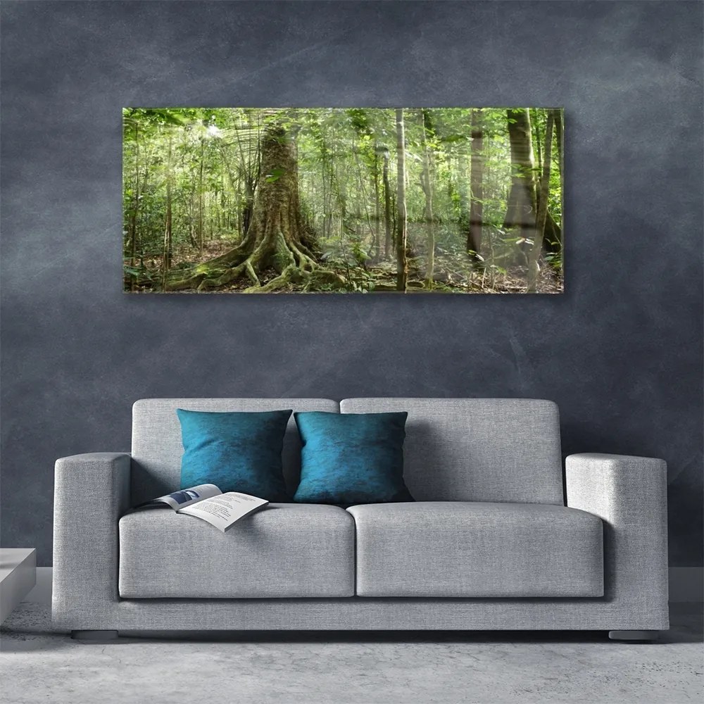 Tablouri acrilice Natural Pădurea Verde Maro