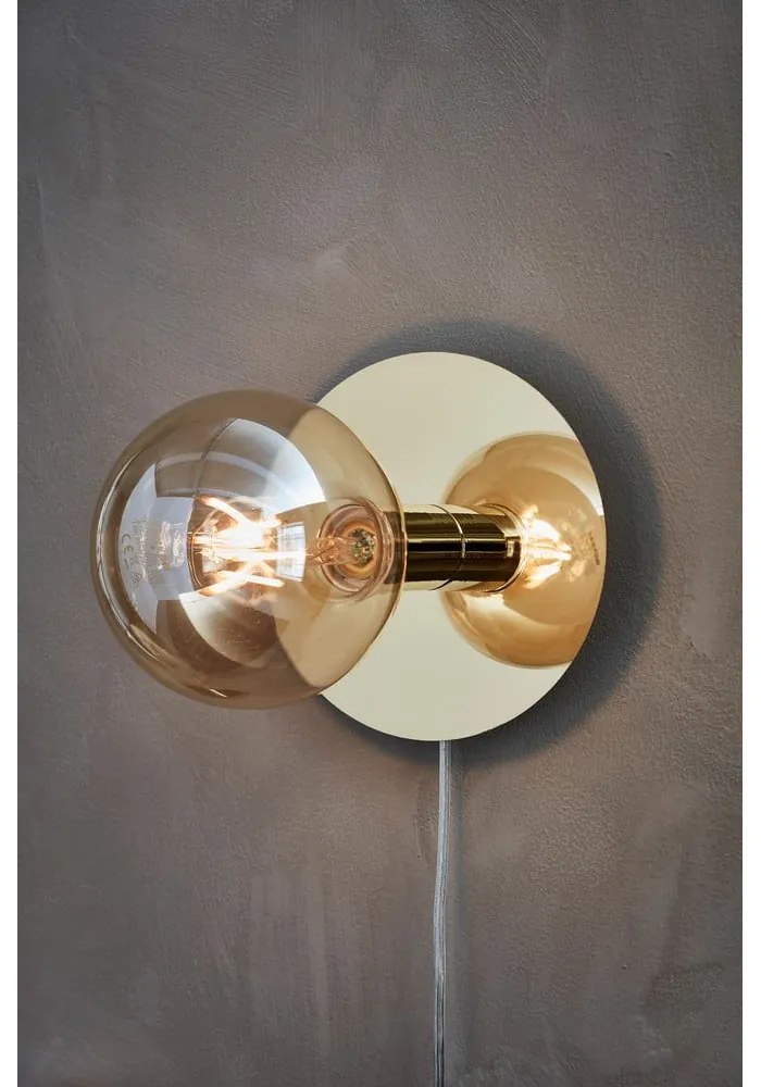 Aplică de perete în culoarea bronz Disc – Markslöjd