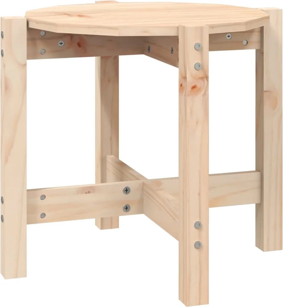 vidaXL Măsuță de cafea, Ø 52,5x45 cm, lemn masiv de pin