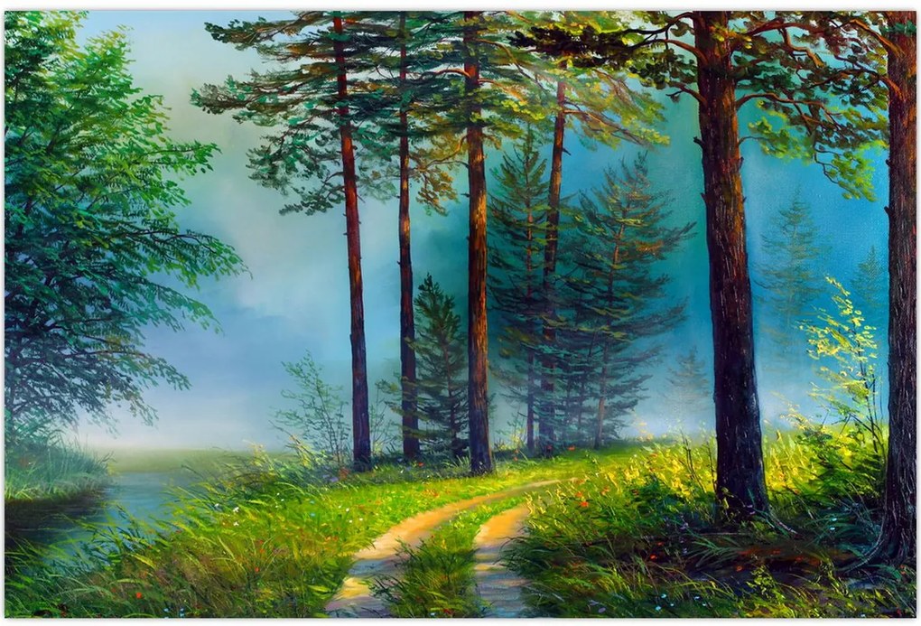 Tablou - Pictură în ulei de peisaj (90x60 cm)