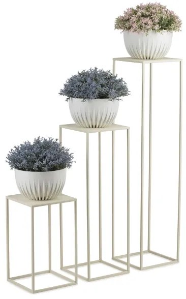 Suport de flori 70x24 cm crem