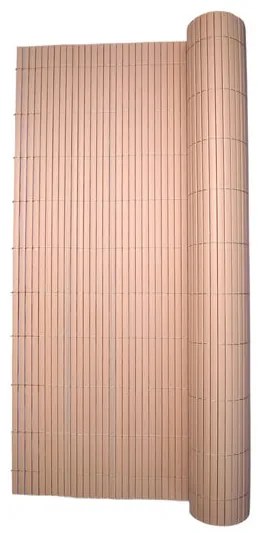 Paravan pentru balcon, terasa, gard PVC, stil bambus, 1300 g/m2, UV, 3x1.5 m