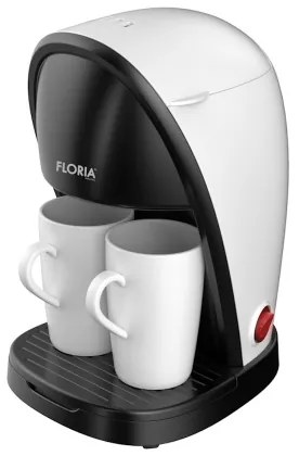 Aparat de Cafea Compact 450W cu Filtru Lavabil si 2 Cani Incluse