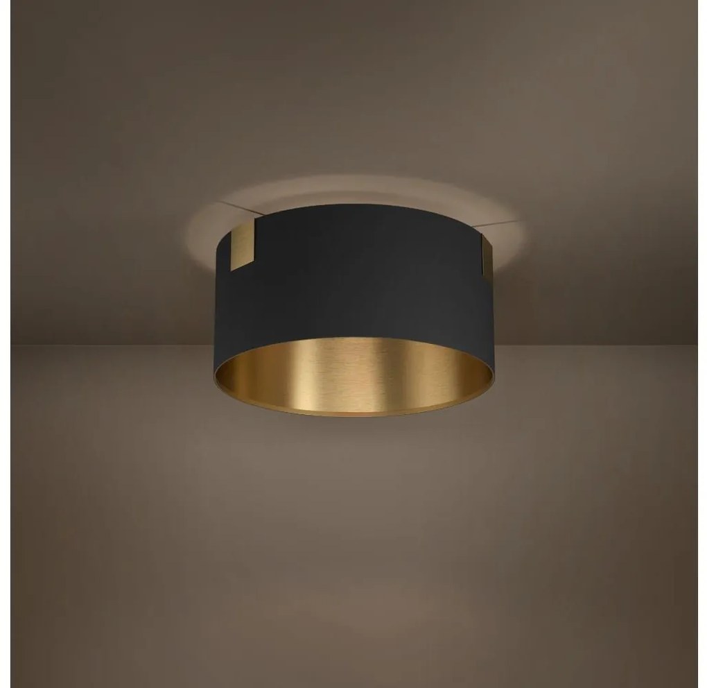Plafonieră Eglo 39963 TORTOLA 1xE27/40W/230V negru/auriu